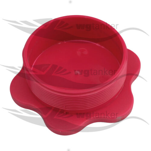 Blank Plug 2.5" - Plastic Red
