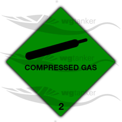 label compressed gas diamond