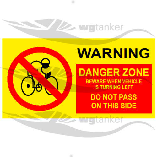 label danger zone do not pass 2
