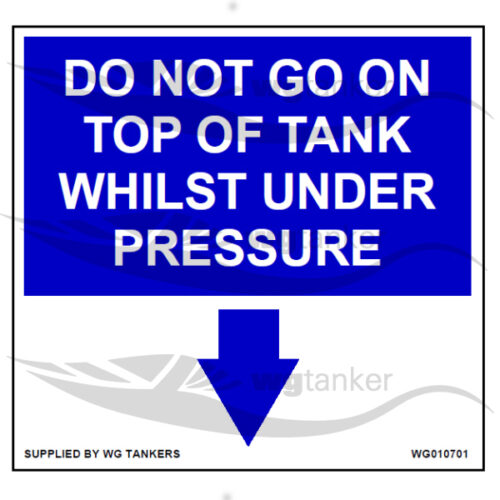 label do not go on tank