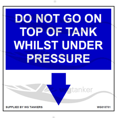 label do not go on tank