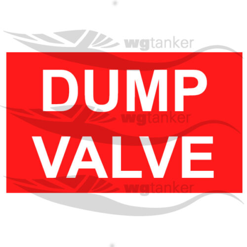 Label - Dump Valve