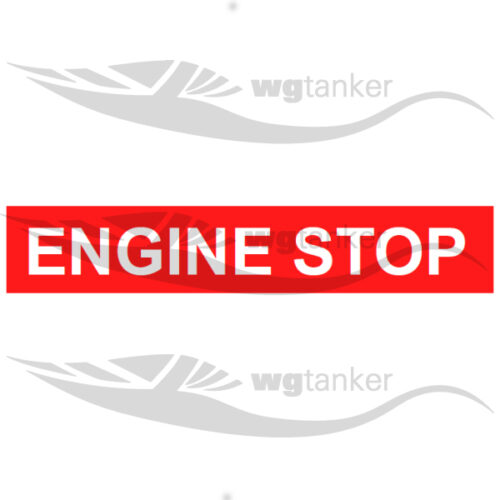 Label - Engine Stop