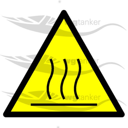 label hot air rail triangle