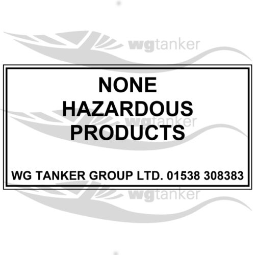 label none hazardous products