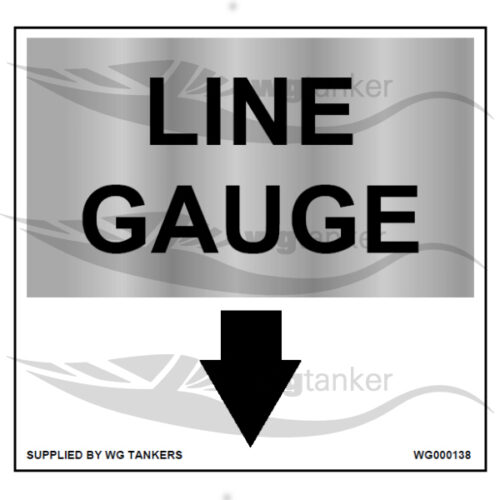 label pressure gauge air line