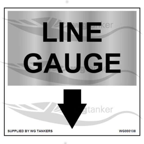 label pressure gauge air line