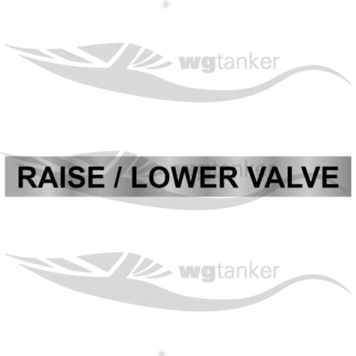 label raise lower valve