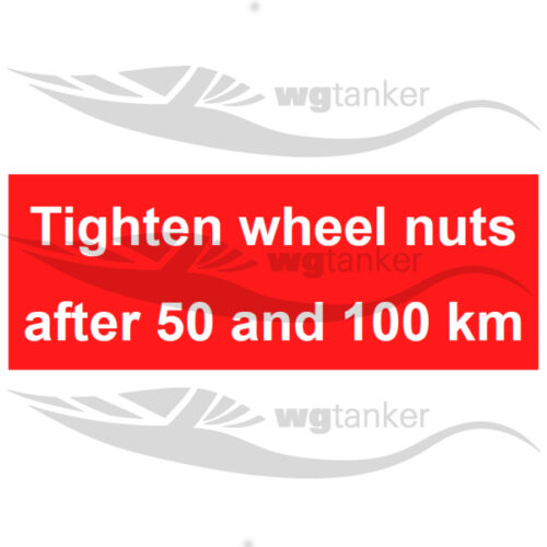 label tighten wheel nuts